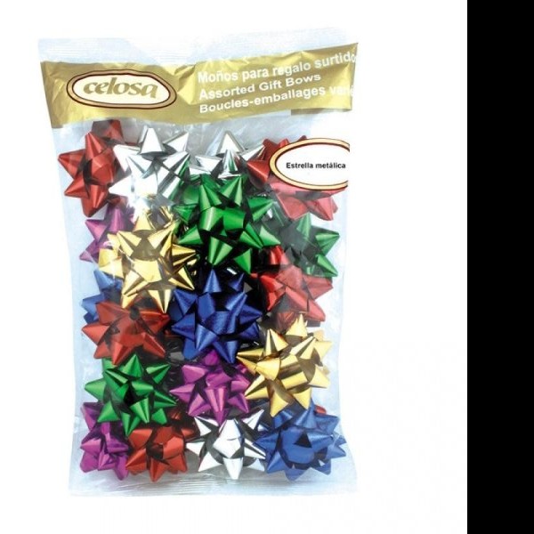 MOÑO ESTRELLA MET. MULTIDISEÑO 440MD195 JANEL BOLSA C50 PZAS